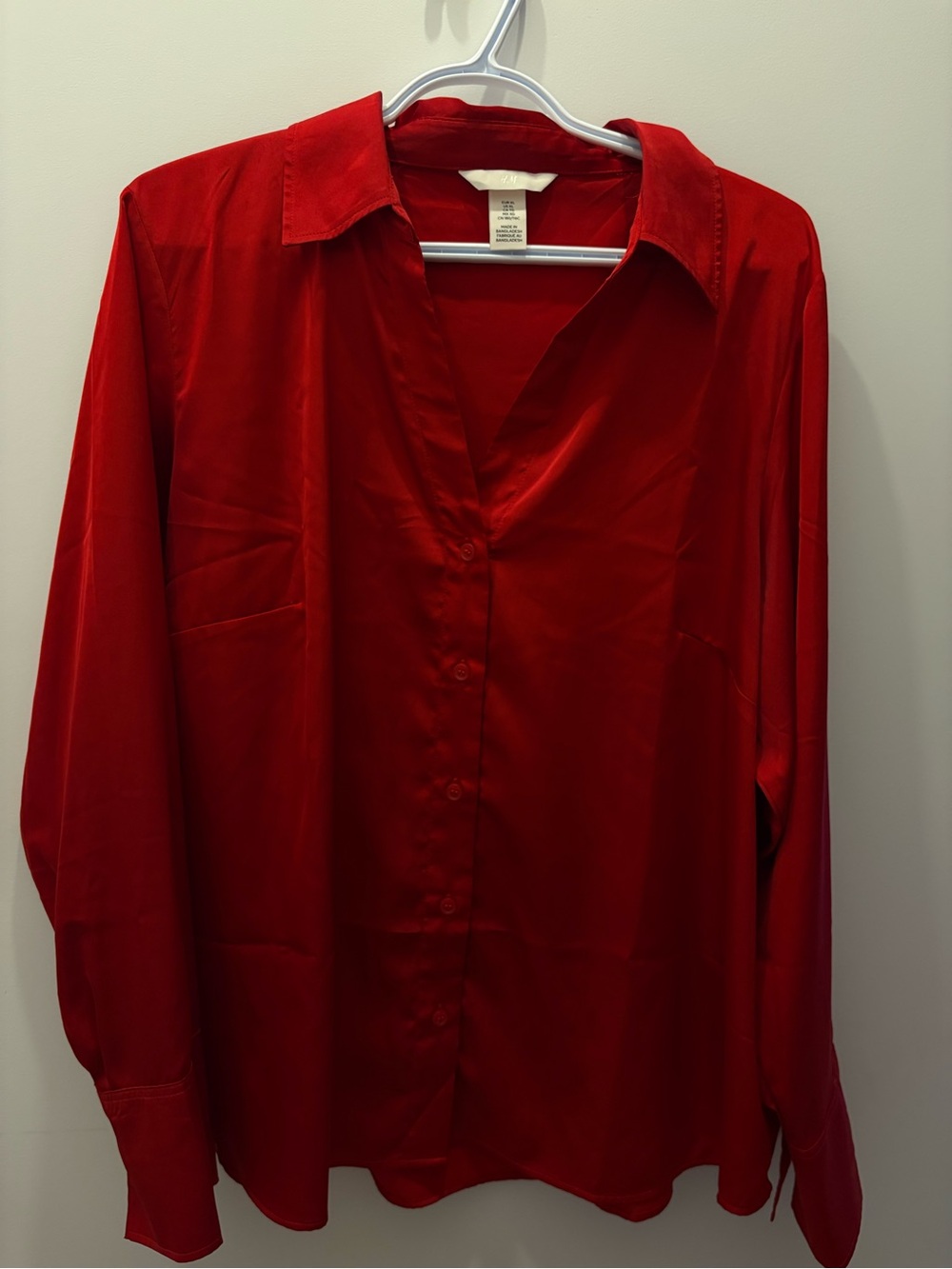 H&M Red Collared Shirt